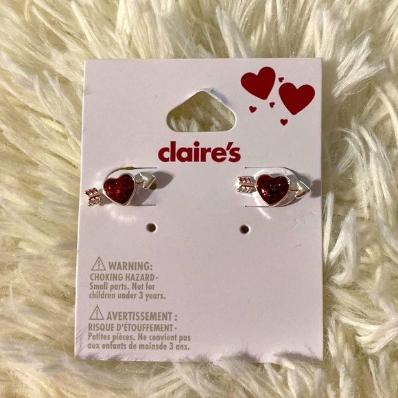 Claire’s 💘Cupid heart💘 earrings - Picture 2 of 3
